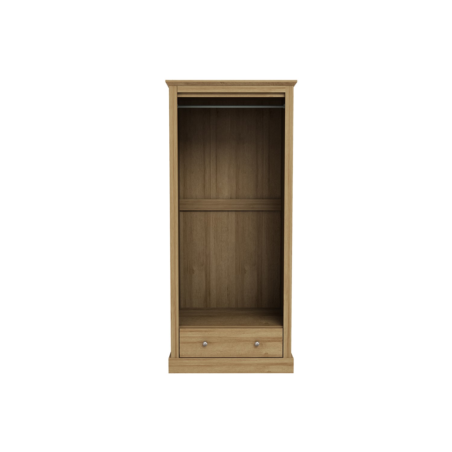 Read more about Oak 2 door double wardrobe with drawer devon